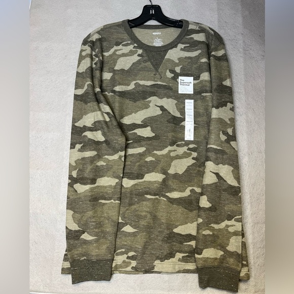 🆕 Men’s Large Sonoma Super Soft Thermal Camouflage Crew Neck Fast Shipping - Picture 1 of 4
